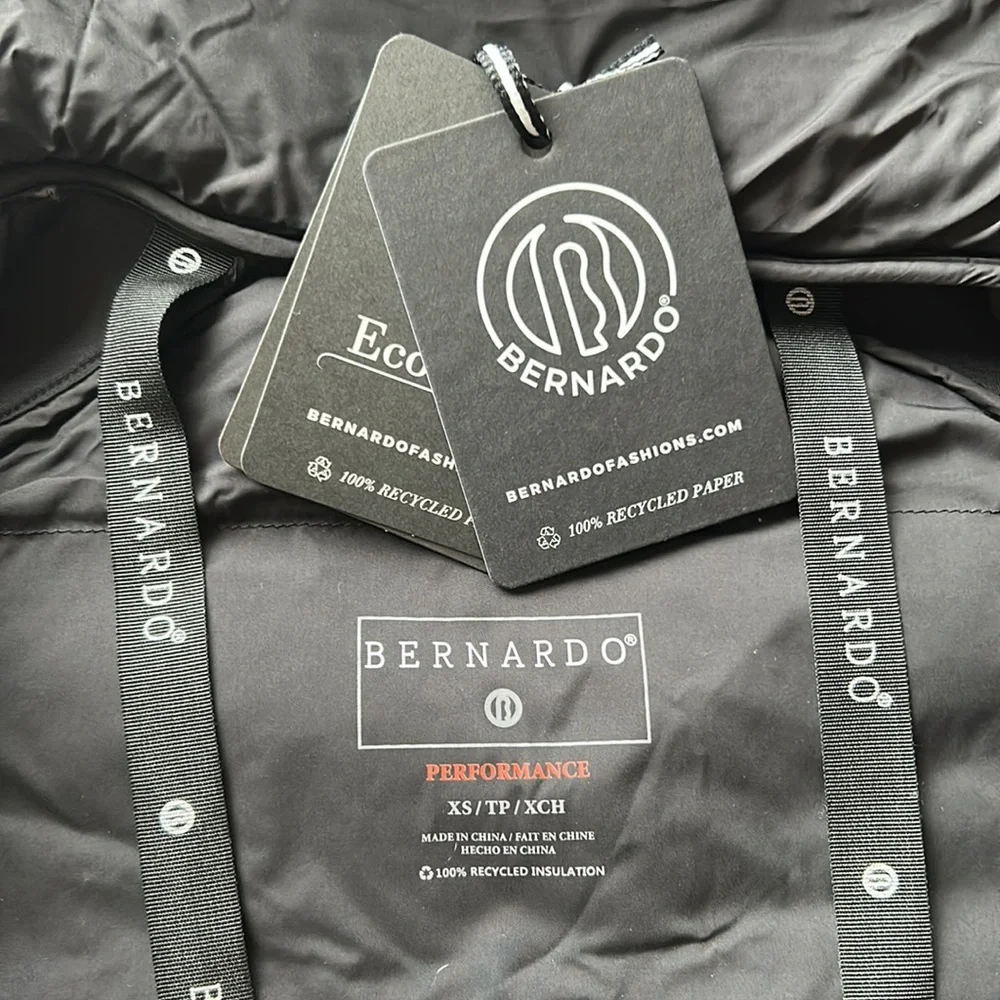 Bernardo NWT Packable EcoPlume Hooded Walker Coat, XS - Picture 7 of 11